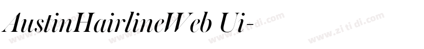 AustinHairlineWeb Ui字体转换